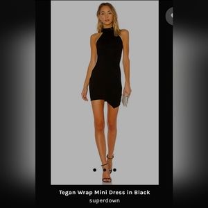 Revolve Superdown Tegan Wrap Mini Dress XS